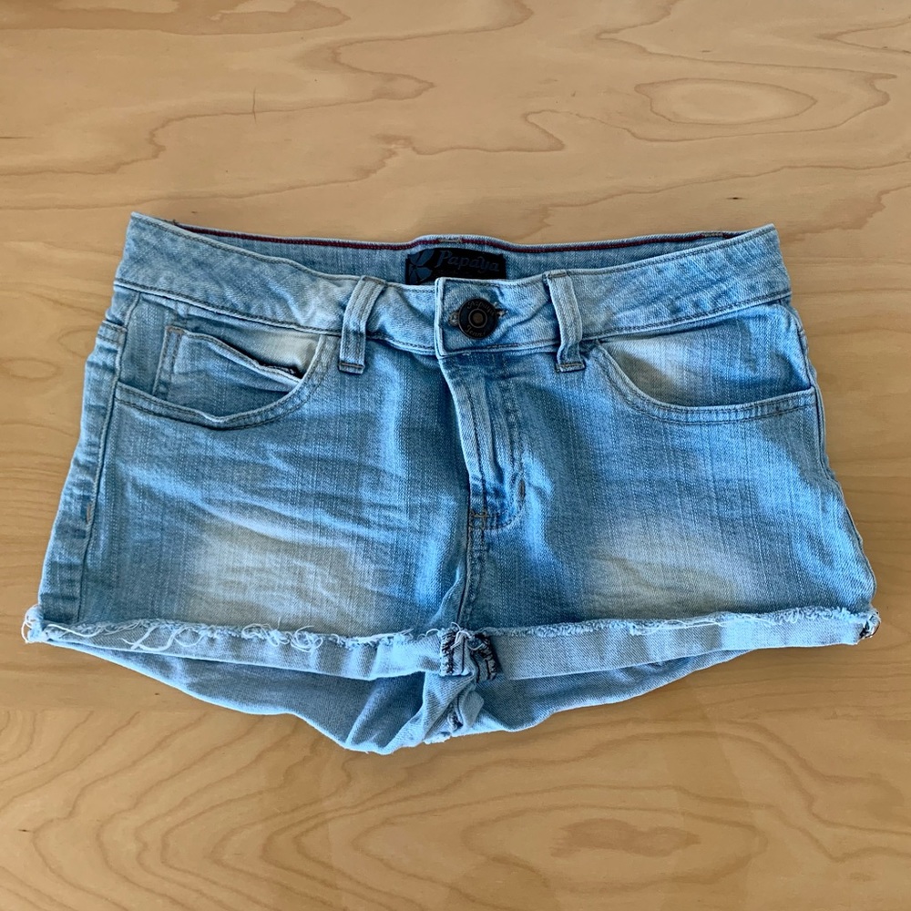 Low-Rise Jean Shorts